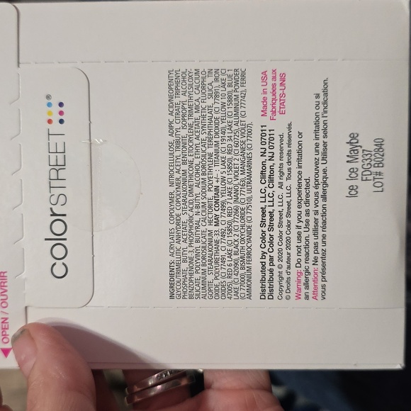 Color Street Ice Ice Maybe Nail Strips - Picture 3 of 3